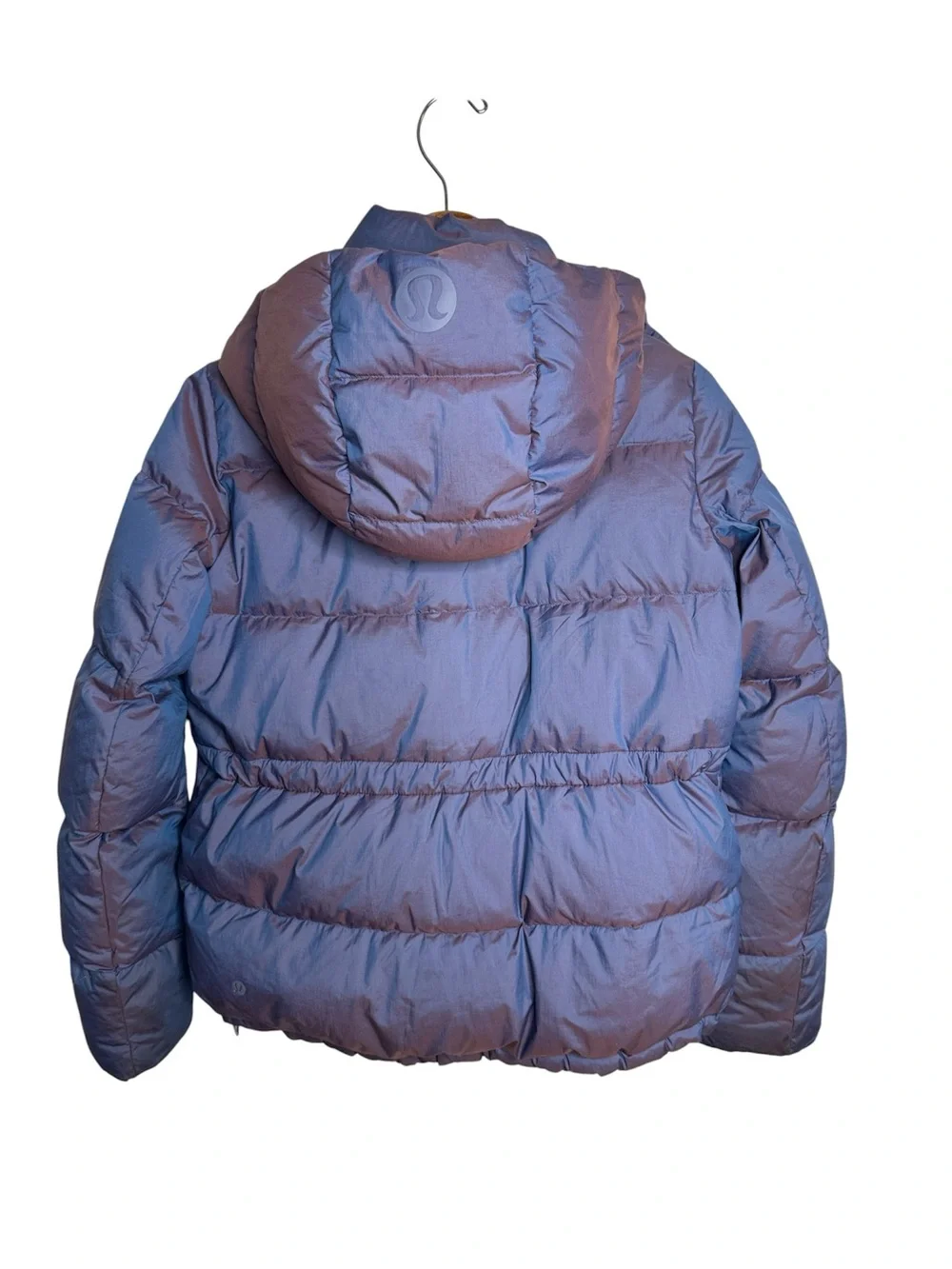 Lululemon Wunder Puff Jacket Iridescent Heathered Wild Indigo goose Down size 0